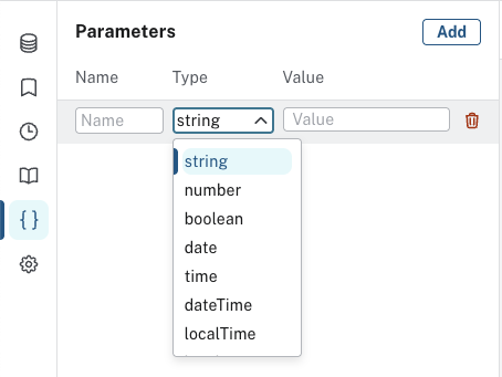 parameter drawer